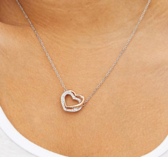 Necklace Twin Hearts women’s heart jewelry